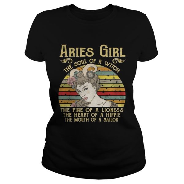 Aries Girl The Soul Of A Witch – Zodiac Pride Vintage T-Shirt