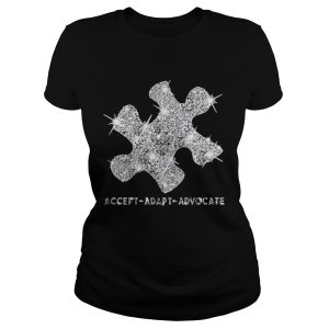 Austism Diamond Glitter Accept Adapt Advocate Shirt 2