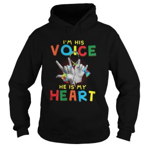Autism I am his voice he is in my heart shirt 1
