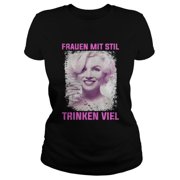 Awesome Marilyn Monroe frauen mit stil thinken viel shirt