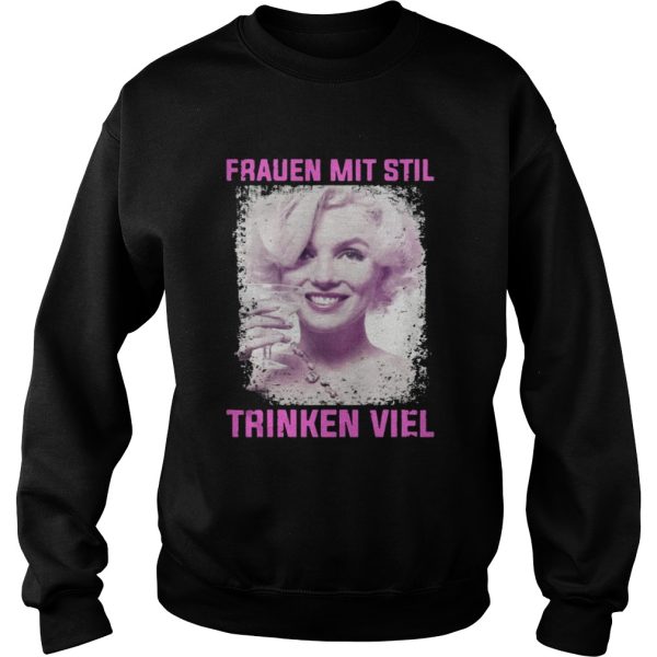 Awesome Marilyn Monroe frauen mit stil thinken viel shirt