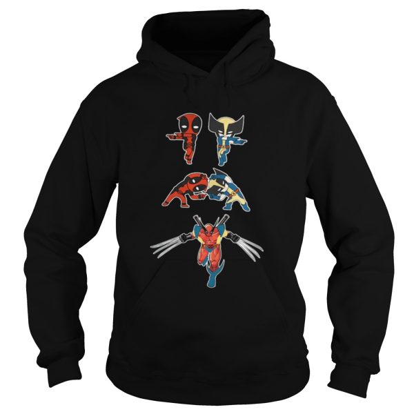 Baby Deadpool and Wolverine Fusion Dance shirt