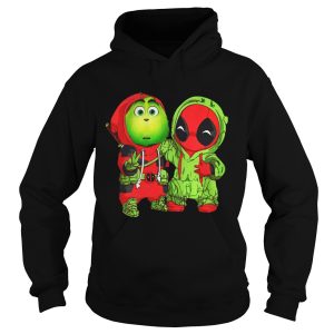Baby Grinch and Deadpool Christmas shirt 1