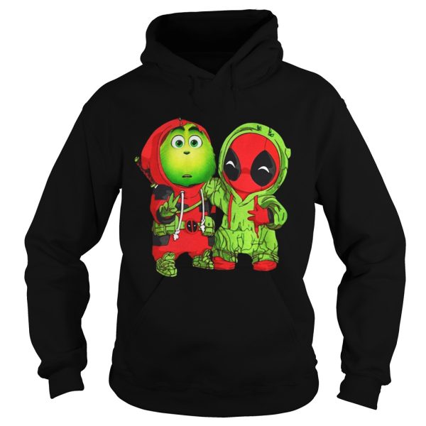 Baby Grinch and Deadpool Christmas shirt