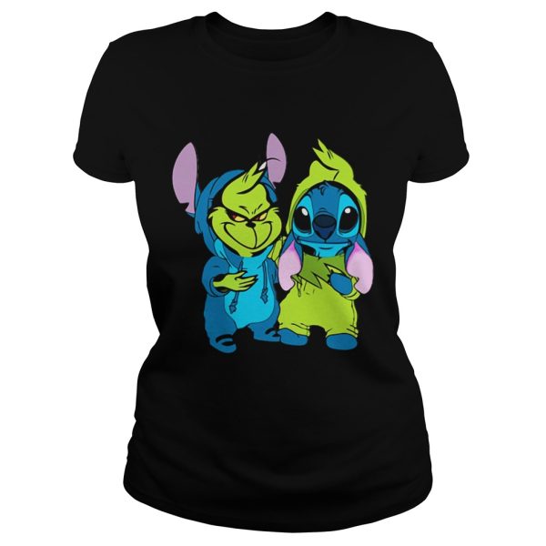 Baby Grinch and Stitch shirt