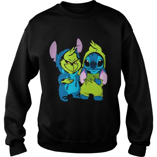 Baby Grinch and Stitch shirt