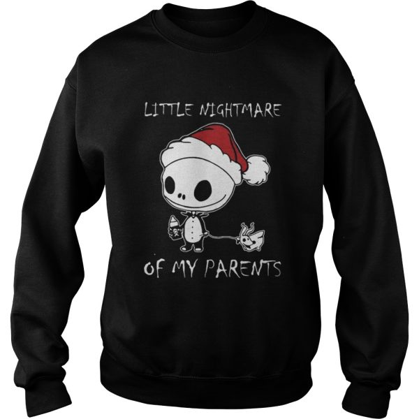 Baby Jack Skellington little nightmare of my parents Christmas shirt