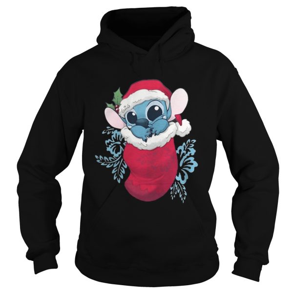 Baby Stitch in Christmas stocking shirt