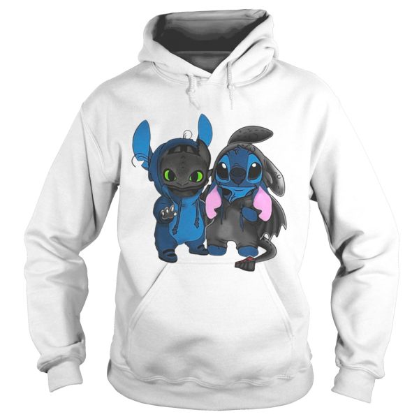 Baby Toothless and baby Stitch shirt