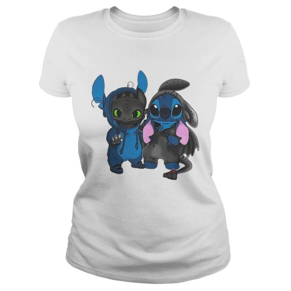 Baby Toothless and baby Stitch shirt