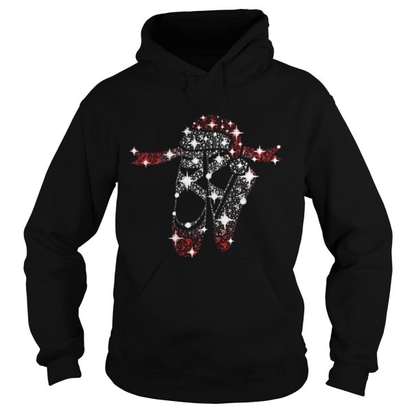 Ballet shoes glitter diamond christmas shirt