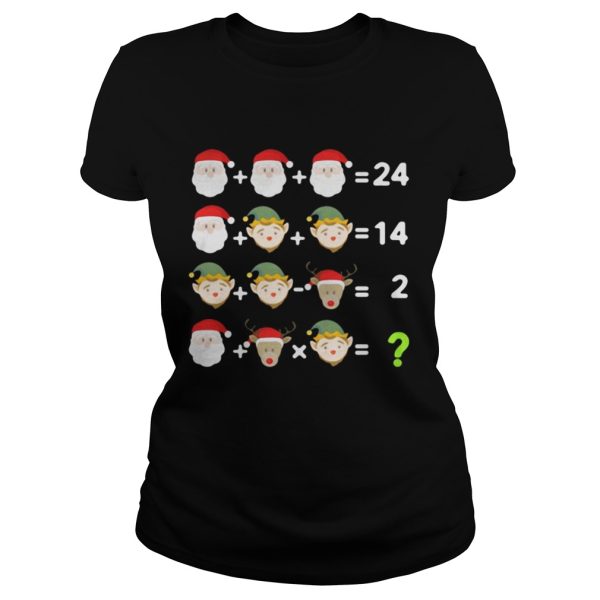 Bedmas Math Equation Math Teacher Christmas shirt