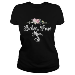 Bichon Frise Dog Mom Floral shirt 2