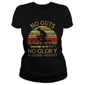 Bicycler no guts no glory no legend no story sunset shirt 2