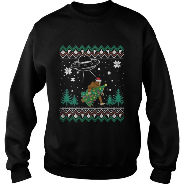 Bigfoot Christmas Tree Bigfoot Decoration Christmas Shirt