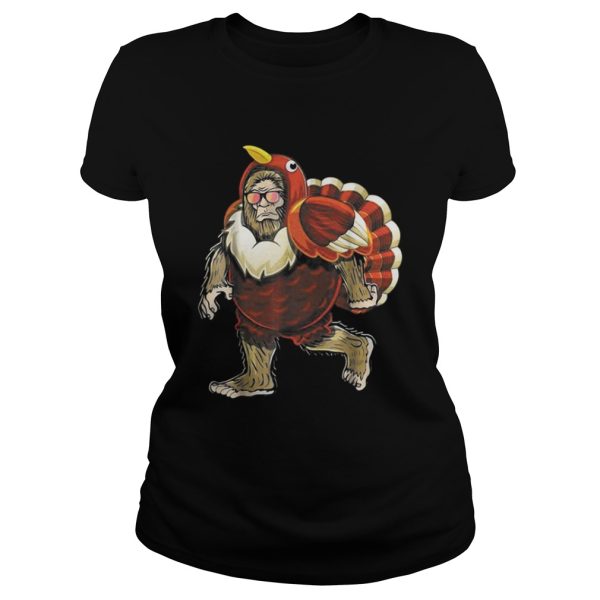 Bigfoot Turkey Thanksgiving shirt