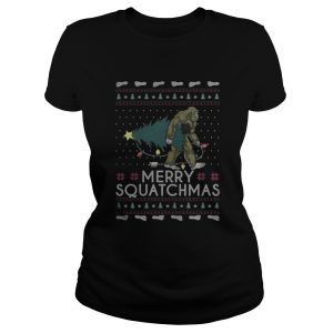 Bigfoot merry squatchmas christmas shirt 2