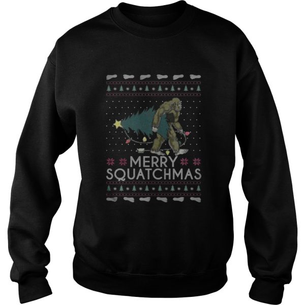 Bigfoot merry squatchmas christmas shirt