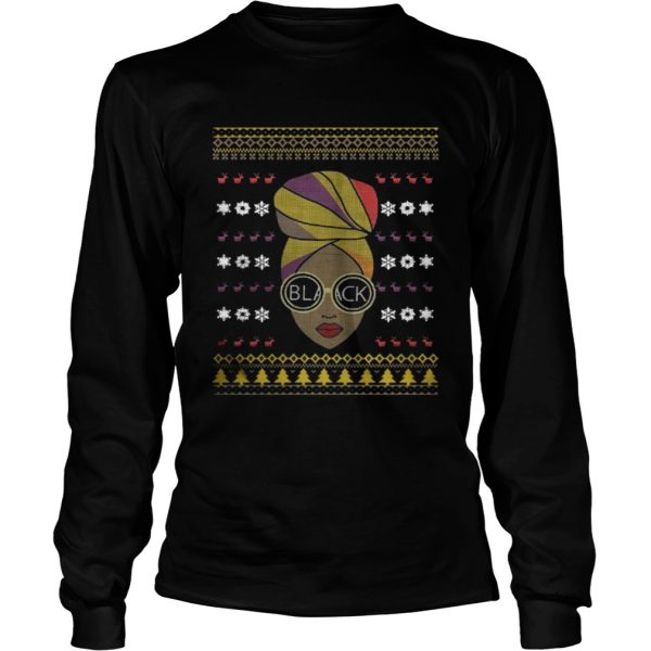 Black And Natural Hair Christmas Shirt