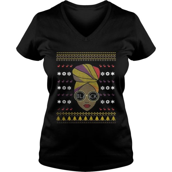 Black And Natural Hair Christmas Sweater