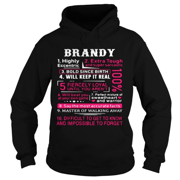 Brandy highly eccentric extra tough and super sarcastic shirt