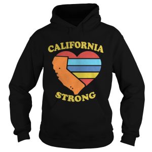 California Strong heart map shirt 1