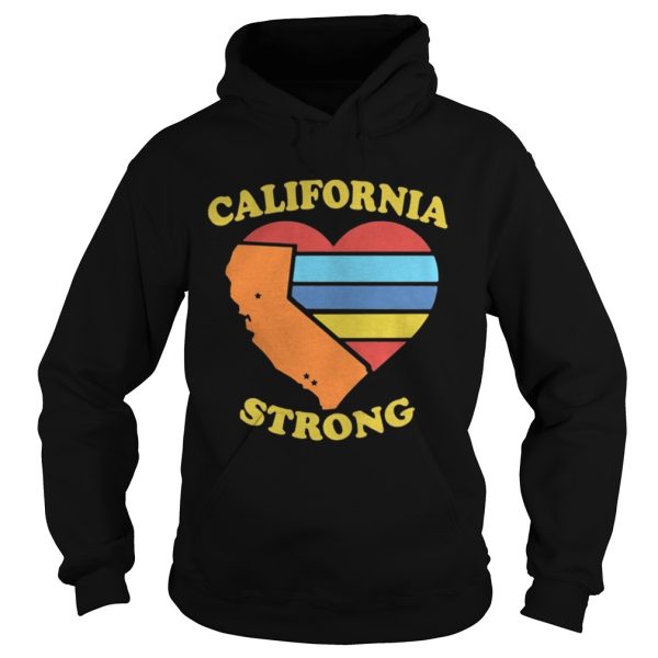 California Strong heart map shirt