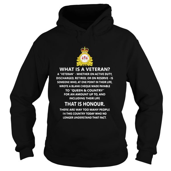 Canadian Army what is a veteran shirt