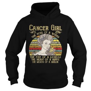 Cancer Girl The Soul Of A Witch Zodiac Pride Vintage T Shirt 1
