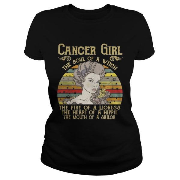 Cancer Girl The Soul Of A Witch – Zodiac Pride Vintage T-Shirt