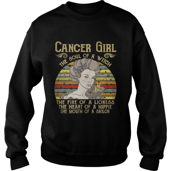 Cancer Girl The Soul Of A Witch – Zodiac Pride Vintage T-Shirt