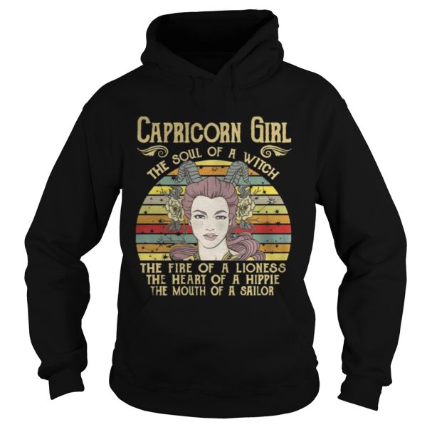 Capricorn Girl The Soul Of A Witch – Zodiac Pride Vintage T-Shirt