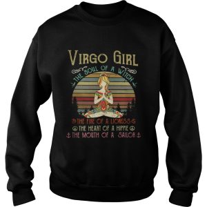 Capricorn girl the soul of a witch the fire of a lioness the heart of a hippie shirt 3