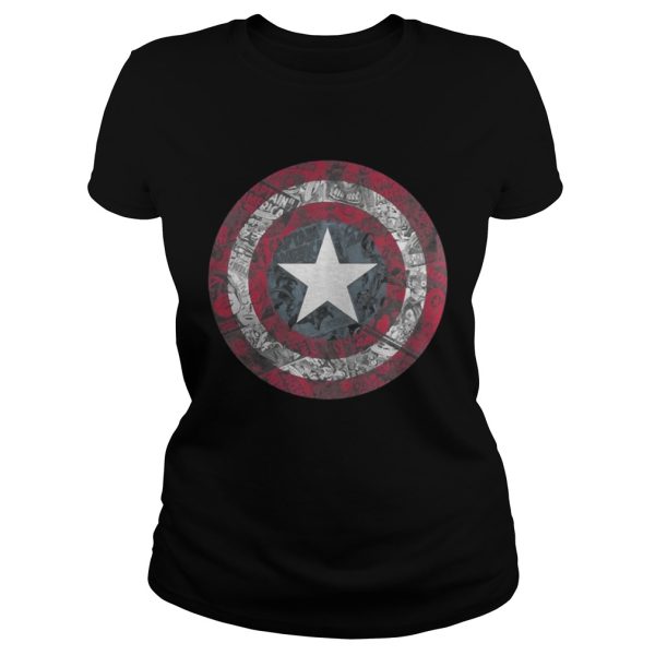 Captain America Avengers Comic Shield Shirt