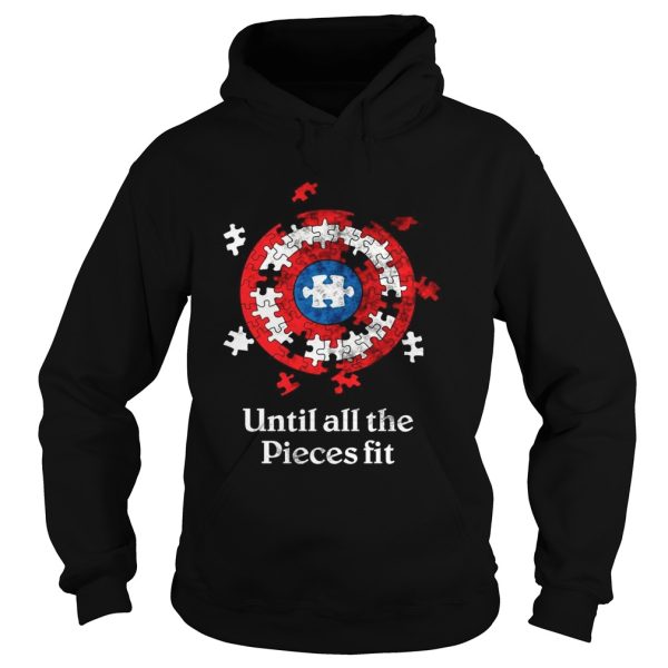 Captain America Shield autism awareness until all the pieces fit shirt