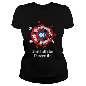 Captain America Shield autism awareness until all the pieces fit shirt 2