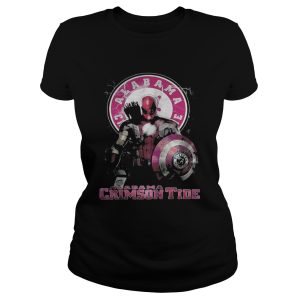 Captain Deadpool Spiderman Alabama Crimson tide shirt 2