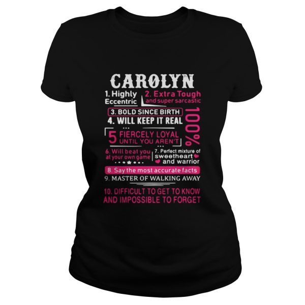 Carolyn highly eccentric extra tough and super sarcastic shirt