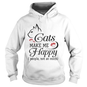 Cat Make Me Happy People Not So Much Funny Cat Lover T Shirt 1