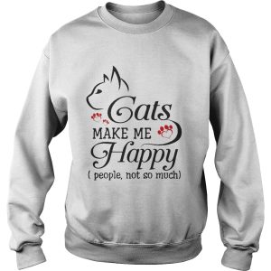Cat Make Me Happy People Not So Much Funny Cat Lover T Shirt 3