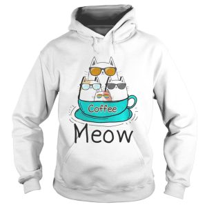 Cat coffee meow shirt 1