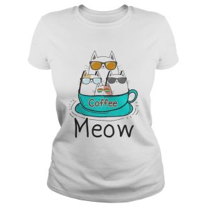 Cat coffee meow shirt 2
