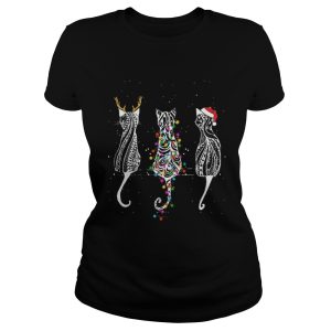 Cat reindeer santa Christmas shirt 2