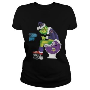 Chicago Bears Grinch toilet Minnesota Vikings shirt 2