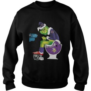 Chicago Bears Grinch toilet Minnesota Vikings shirt 3