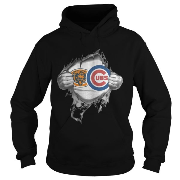 Chicago Bears and Chicago Cubs inside me shirt