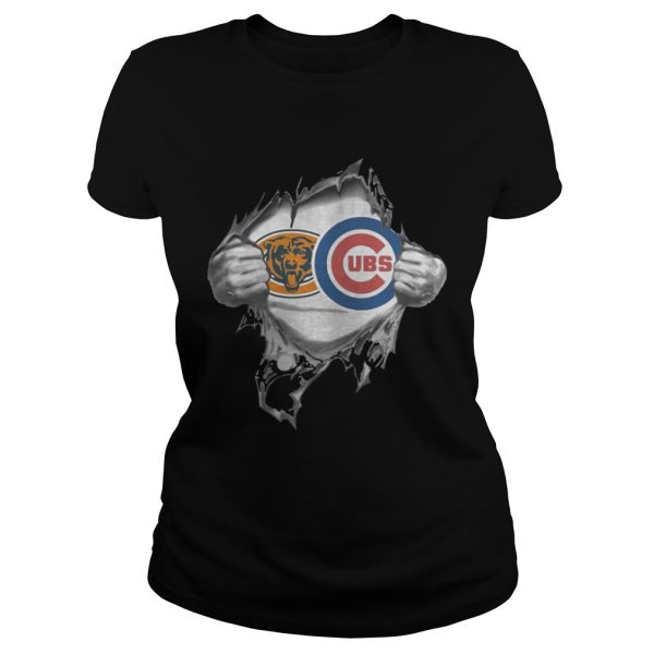 Chicago Bears and Chicago Cubs inside me shirt