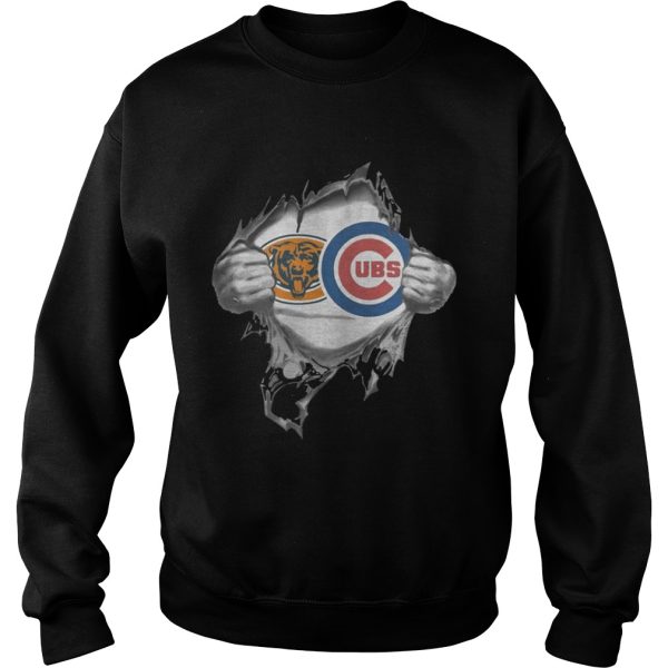 Chicago Bears and Chicago Cubs inside me shirt