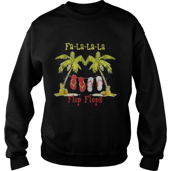 Christmas Falalala flip flops shirt