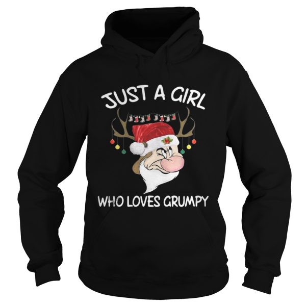 Christmas Grumpy Reindeer Just A Girl Who Loves Grumpy Shirt